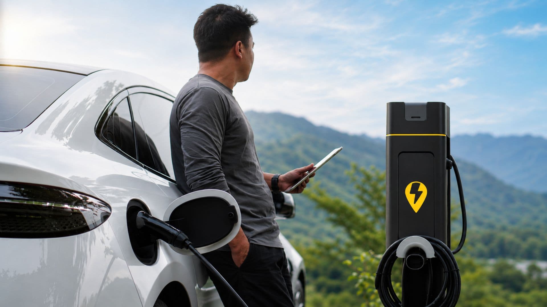 EV charging network India - elloo mobile app station finder